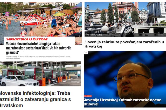 Hrvaška | Hrvaški mediji poročajo o Sloveniji. | Foto Posnetek zaslona