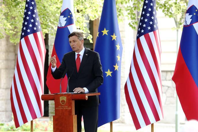 Borut Pahor | Predsednik Borut Pahor je v svojem nagovoru ocenil, da "postaja dan slovensko-ameriškega prijateljstva pravi praznik". | Foto STA