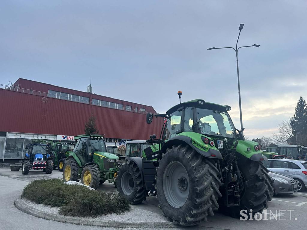 Protest kmetov v Žalcu