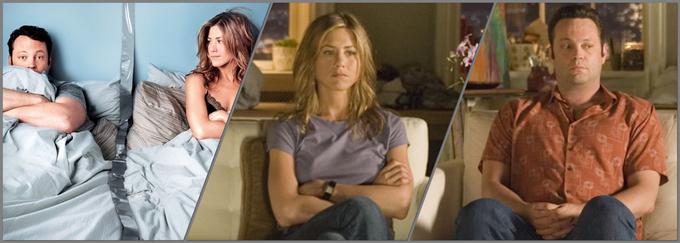 Po razhodu z Bradom Pittom je Anistonova našla tolažbo v objemu svojega soigralca v romantično-komični drami Greva narazen Vinca Vaughna. Par je v razmerju vztrajal eno leto, v vmesnem času pa je Vaughn vložil tožbo proti trem tabloidnim revijam zaradi trditev, da je bil nezvest Aniston. Če nič drugega, jima po razhodu ni bilo treba deliti stanovanja, kot to velja za njuna lika v tem filmu. • V ponedeljek, 19. 8., ob 7.30 na TV 1000.*

 | Foto: 