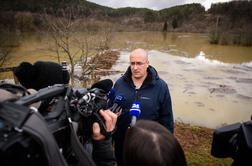 Minister Leben obiskal poplavljeno območje