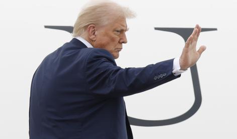 Trump na letalu za Aljasko: Veliko je v igri