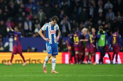 Vratar Barcelone spravljal v obup Espanyol, Real Madrid zaostaja že sedem točk