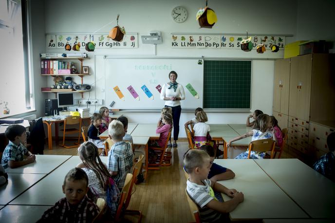 Prvi šolski dan Sostro učenje šola | Foto Ana Kovač