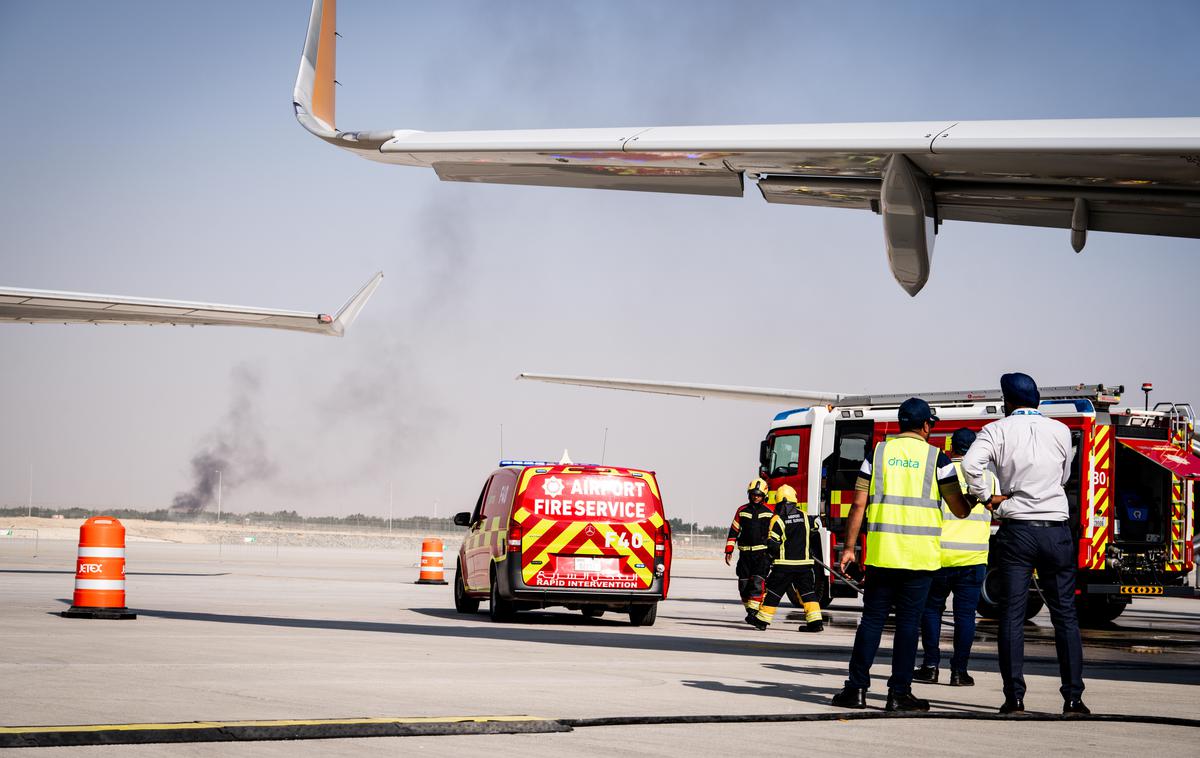 indijski vojaški lovec Tejas | Letalo je strmoglavilo okoli 14.10 po lokalnem času med izvajanjem demonstracijskega poleta nad mednarodnim letališčem Al Maktum. | Foto Guliverimage