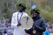 NY maraton: Geoffrey Kamworor in Joyciline Jepkosgei