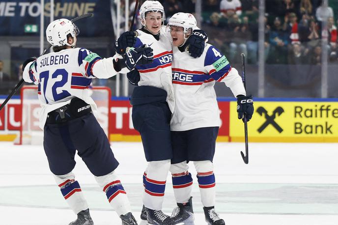 Tinus Luc Koblar | Tinus Luc Koblar je zadel v polno za Norveško že na prvi tekmi za člansko reprezentanco. | Foto Reuters