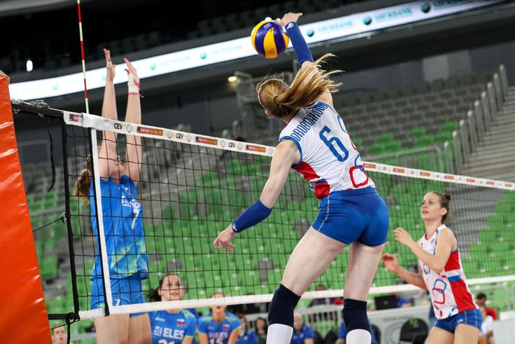 Slovakinje so v Mariboru Slovenke premagale že tretjič. | Foto: 