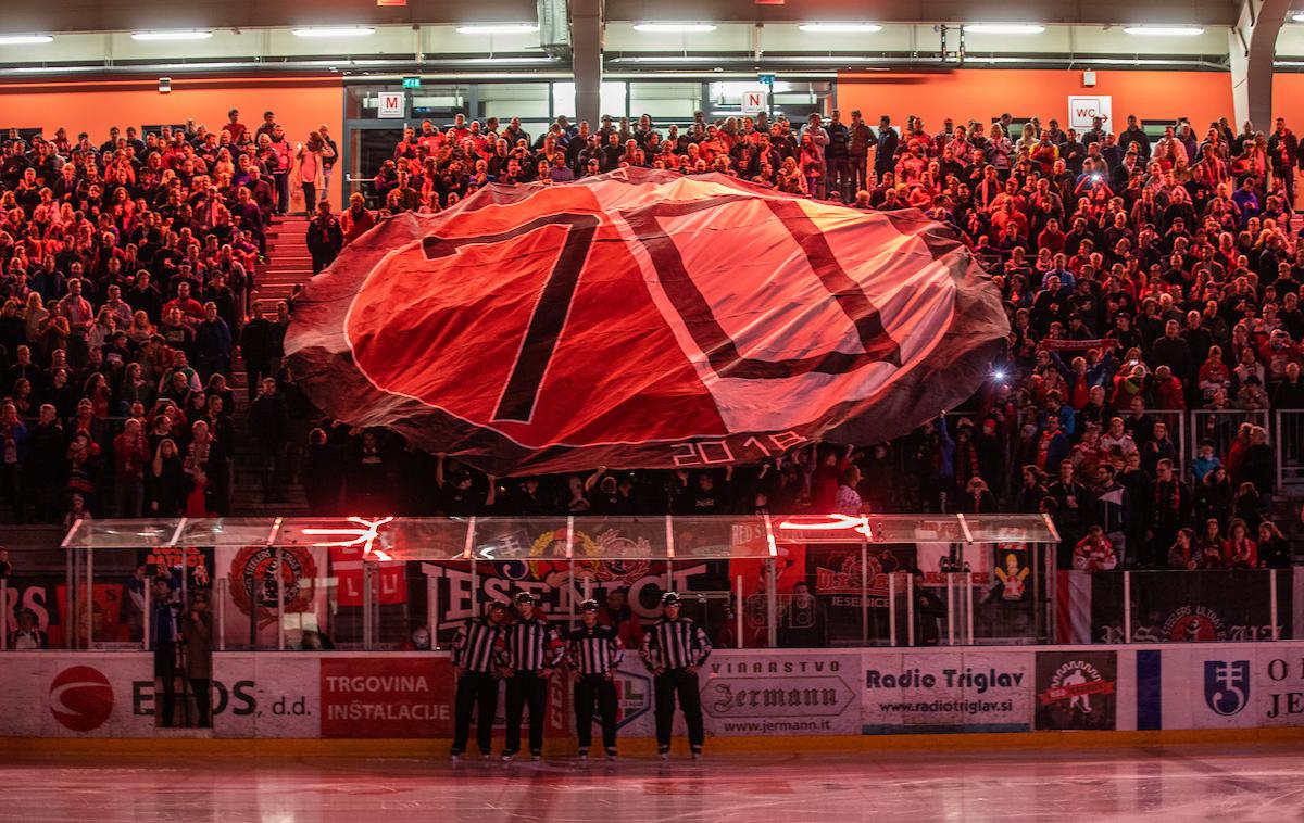 Jesenice Olimpija Alpska liga hokej | Na Jesenicah letos častijo 70 obletnico hokeja. | Foto Urban Meglič/Sportida