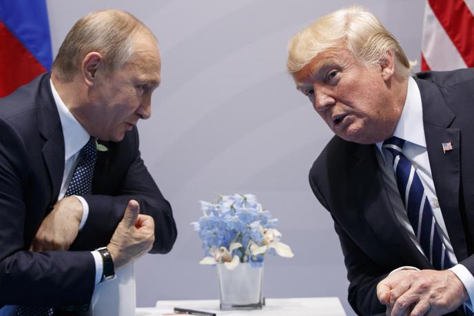 Donald Trump in Vladimir Putin | V Münchnu bosta glavni temi vojna v Ukrajini in načrt ameriškega predsednika Donalda Trumpa o končanju vojne. Oglasila se je že visoka predstavnica EU za zunanjo in varnostno politiko Kaja Kallas, ki je glede pogovorov med Trumpom in Putinom sporočila, da bo kakršenkoli dogovor o Ukrajini brez sodelovanja Evrope propadel.  | Foto Guliverimage