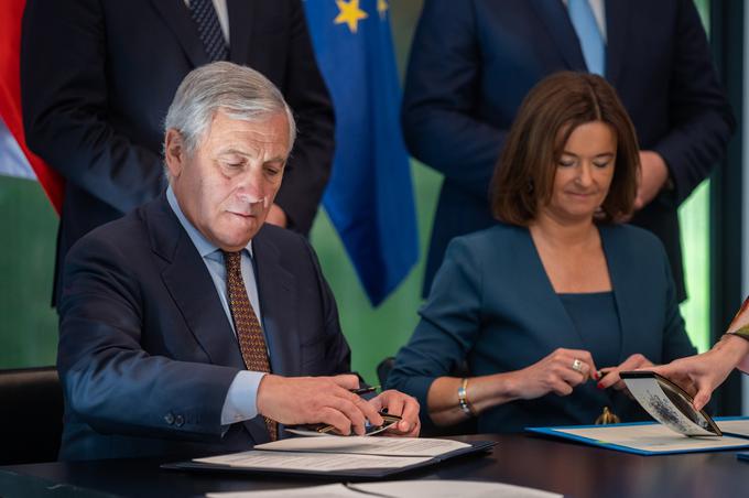 Antonio Tajani je omenil, da bi zasedanje koordinacijskega odbora naslednje leto lahko potekalo v Gorici.  | Foto: STA