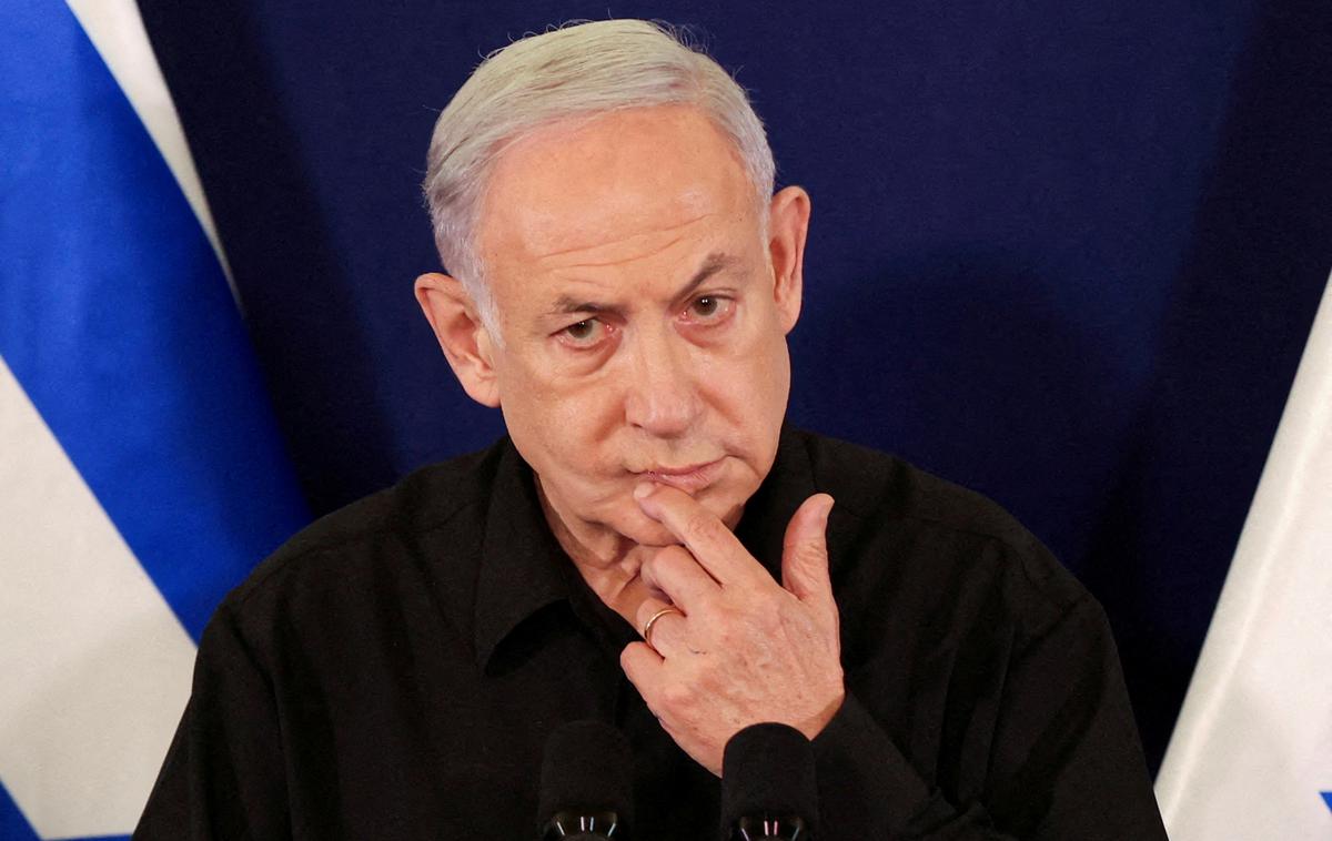 Benjamin Netanjahu | Izraelsko vrhovno sodišče je razveljavilo ključni del sporne pravosodne reforme, ki sodišču odvzema možnost ukrepanja proti vladnim odločitvam. Gre za hud politični poraz vlade Benjamina Netanjahuja v času trajajoče ofenzive v Gazi. | Foto Reuters