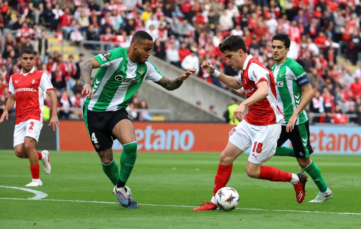 Braga in Betis sta na prvi četrtfinalni tekmi lige Europa remizirala. | Foto: Reuters