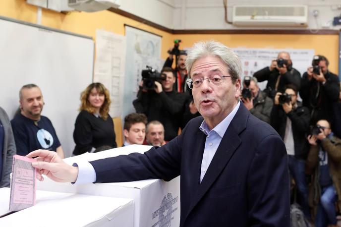 Italija volitve, Paolo Gentiloni | Foto Reuters