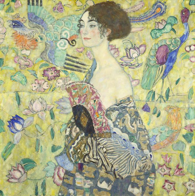 Gustav Klimt, Dama s pahljačo, 1917-18 | Foto: Zasebna zbirka/Belvedere/Markus Guschelbauer