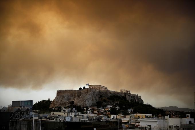 Grčija, Atene, požar | Foto: Reuters