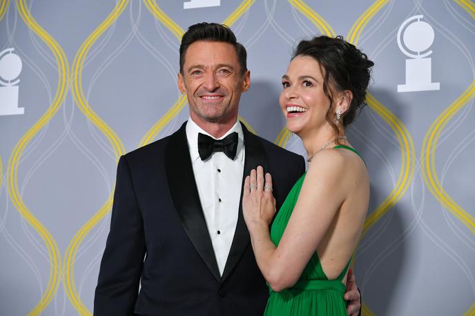 Hugh Jackman in Sutton Foster | V javnosti sta se že večkrat pojavila skupaj, a le kot igralska kolega, saj sta skupaj nastopila v muzikalu na Broadwayu. | Foto Profimedia