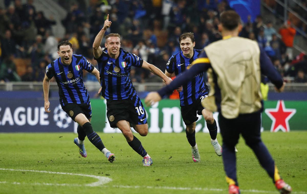 Davide Frattesi | Rezervist Davide Frattesi je v 99. minuti popeljal Inter v vodstvo s 4:3. | Foto Reuters