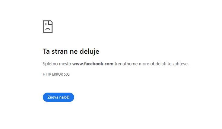 Facebook | Foto: Posnetek  zaslona