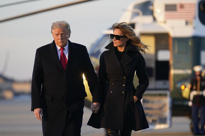 Melania Trump | Tik pred iztekom mandata se je Trump ujezil nad modnimi revijami, ki so štiri leta ignorirale njegovo ženo. | Foto AP Photo/Patrick Semansky