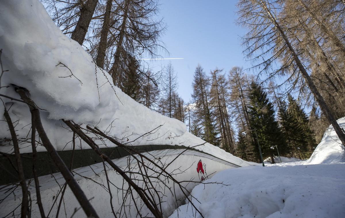 Bobsteza Eugenio Monti, Cortina d'Ampezzo | V takšnem stanju je trenutno steza Eugenio Monti. | Foto Guliverimage