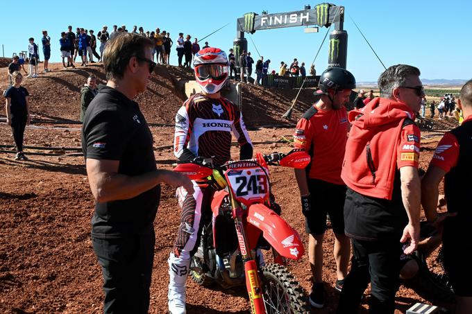 Giacomo Gariboldi in Tim Gajser na petkovem treningu štartov. | Foto: Matej Podgoršek