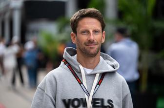 Romain Grosjean v solzah ob vrnitvi v dirkalnik F1