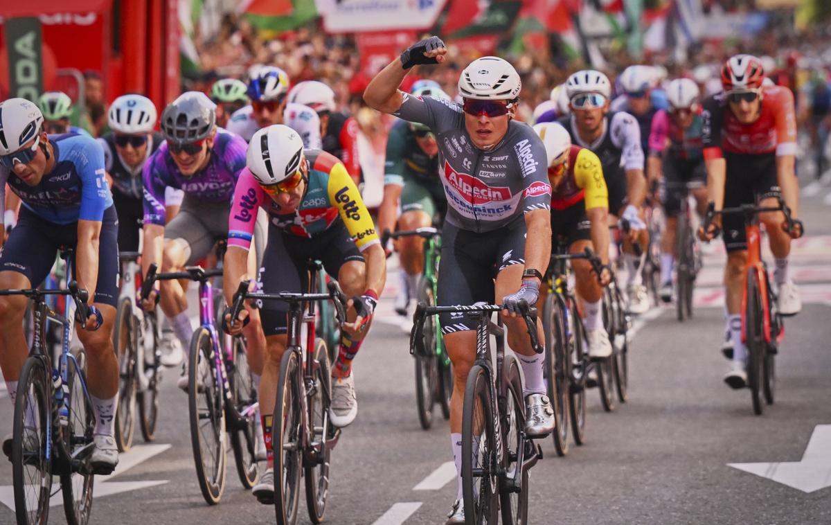 Jasper Philipsen, Vuelta | Jasper Philipsen je zmagovalec osme etape Vuelte. | Foto Guliverimage