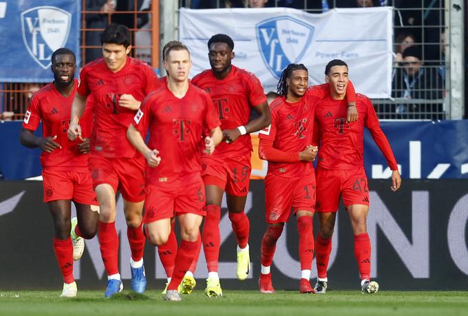 Bayern je na gostovanju pri Bochumu napolnil mrežo gostiteljev in se vrnil na vodilni položaj. | Foto: Reuters