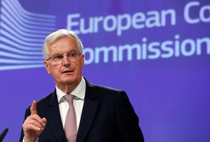"EU se ne bo nikdar odločila za brexit brez dogovora," je dejal glavni pogajalec EU za brexit Michel Barnier. | Foto: Reuters