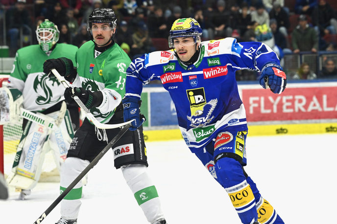 Vsv : Olimpija | Olimpija je v gosteh premagala Beljak, Luka Kolin je zaustavil več kot 50 strelov na svoj gol. | Foto VSV/STEFAN