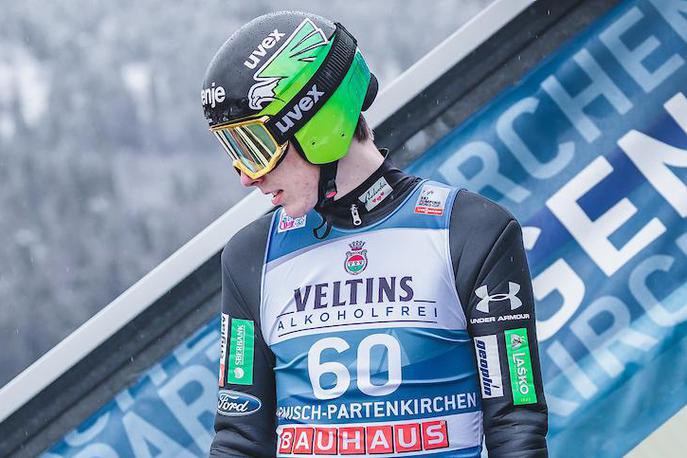 Timi Zajc | Timi Zajc je dejal, da so se mu na skakalnici tresle noge, potem ko je imel težave z zadrgo. | Foto Sportida