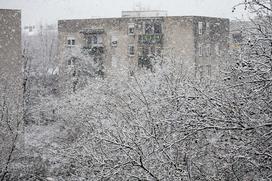 Sneg sneženje Ljubljana