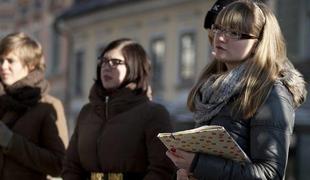 Na ulicah Ljubljane protestna predavanja za ureditev visokega šolstva (VIDEO)