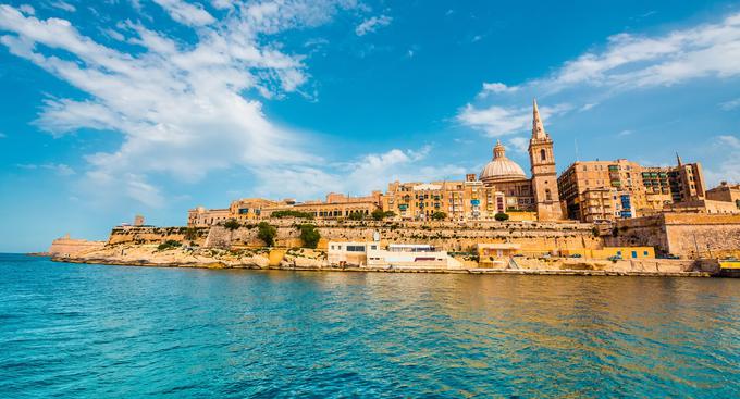 Na drugem mestu je Valletta, glavno mesto Malte. | Foto: Thinkstock