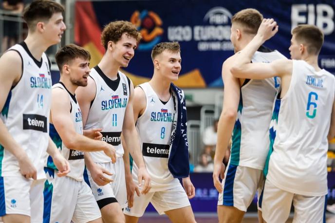 slovenska košarkarska reprezentanca do 20 let Eurobasket 2024 | Slovenci so se uvrstili v veliki finale. | Foto FIBA