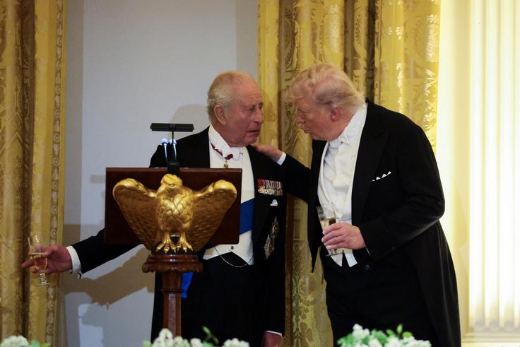 Donald Trump, Karl III. | Foto: Reuters