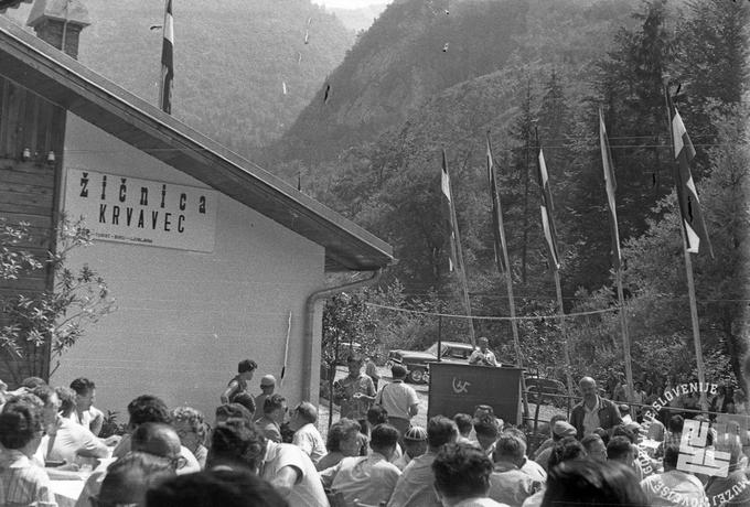 Prva žičnica je začela voziti že leta 1958. Foto: Dušan Gostinčar. | Foto: Muzej novejše zgodovine Slovenije