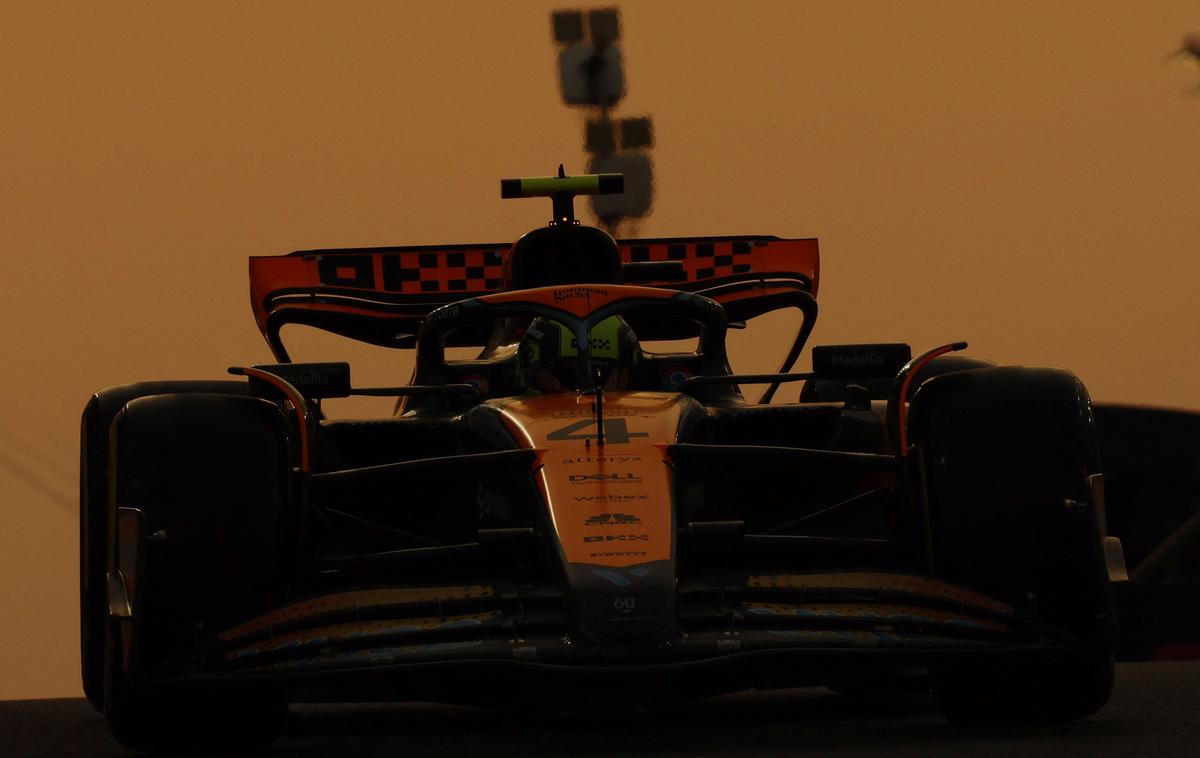 Abu Dabi Lando Norris McLaren | McLarnove dirkalnike bo še naprej poganjal Mercedesov pogonski sklop | Foto Reuters