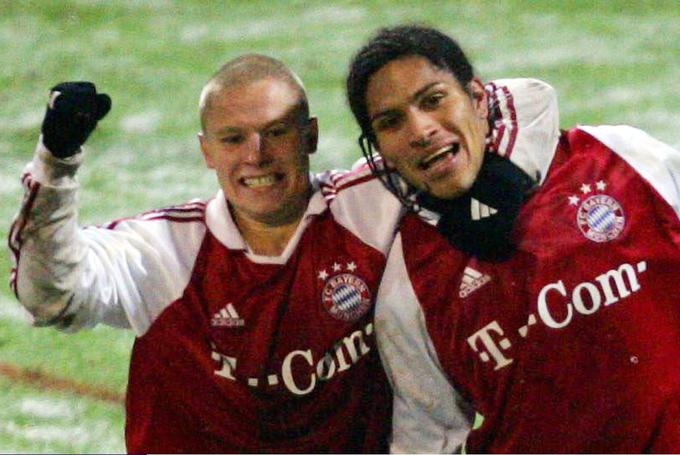 Tako se je pri Bayernu pred dobrim desetletjem veselil zadetka s perujskim napadalcem Paulom Guerrerom.  | Foto: Guliverimage/Getty Images