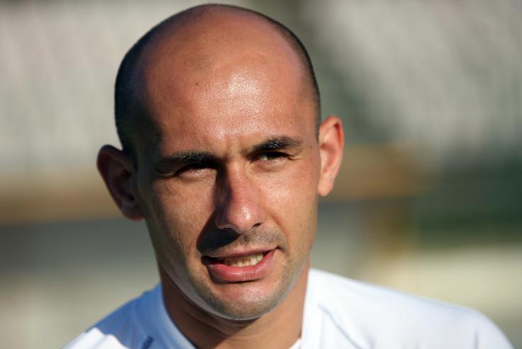 Nekdanji slovenski reprezentan Senad Tiganj je v soboto dočakal izjemen debi 18-letnega sina Dennyja na vratih vodilnega Kopra. | Foto: Vid Ponikvar