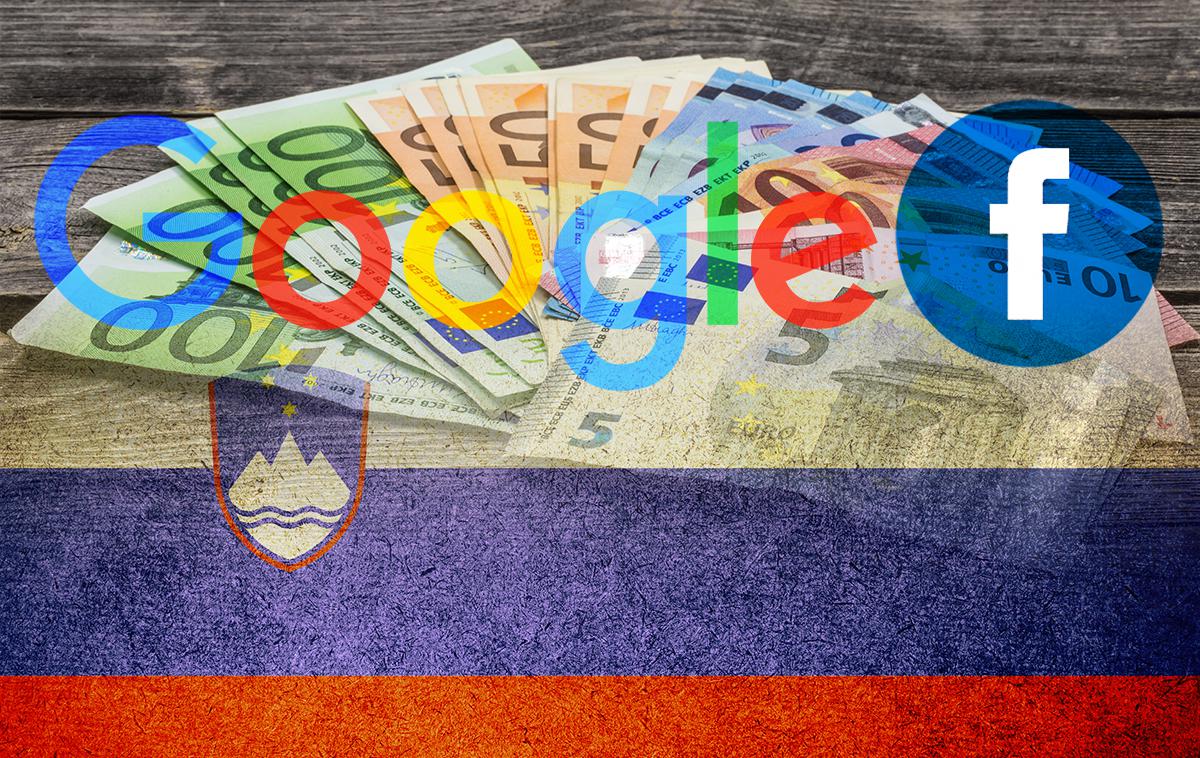 Korporacija. Davek. Slovenija. | V štirih letih in treh mesecih so Google, Facebook, Apple, Amazon in Airbnb v Sloveniji skupaj plačali le 12 milijonov evrov davka. | Foto Getty Images