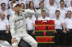 Michael Schumacher, hvala in zbogom