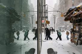 neurje, ZDA, zima, sneg, poledica