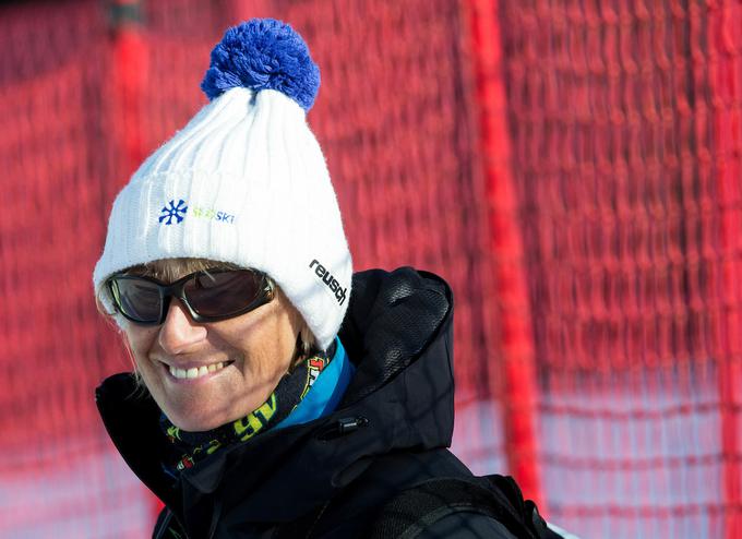 Darji Črnko, mami Ilke Štuhec, je odleglo, ko je njena hčerka zmagala v St. Moritzu. | Foto: Sportida