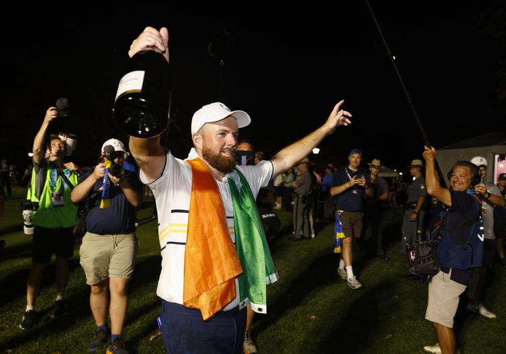 Shane Lowry je popeljal Evropo do zmage. | Foto: Reuters