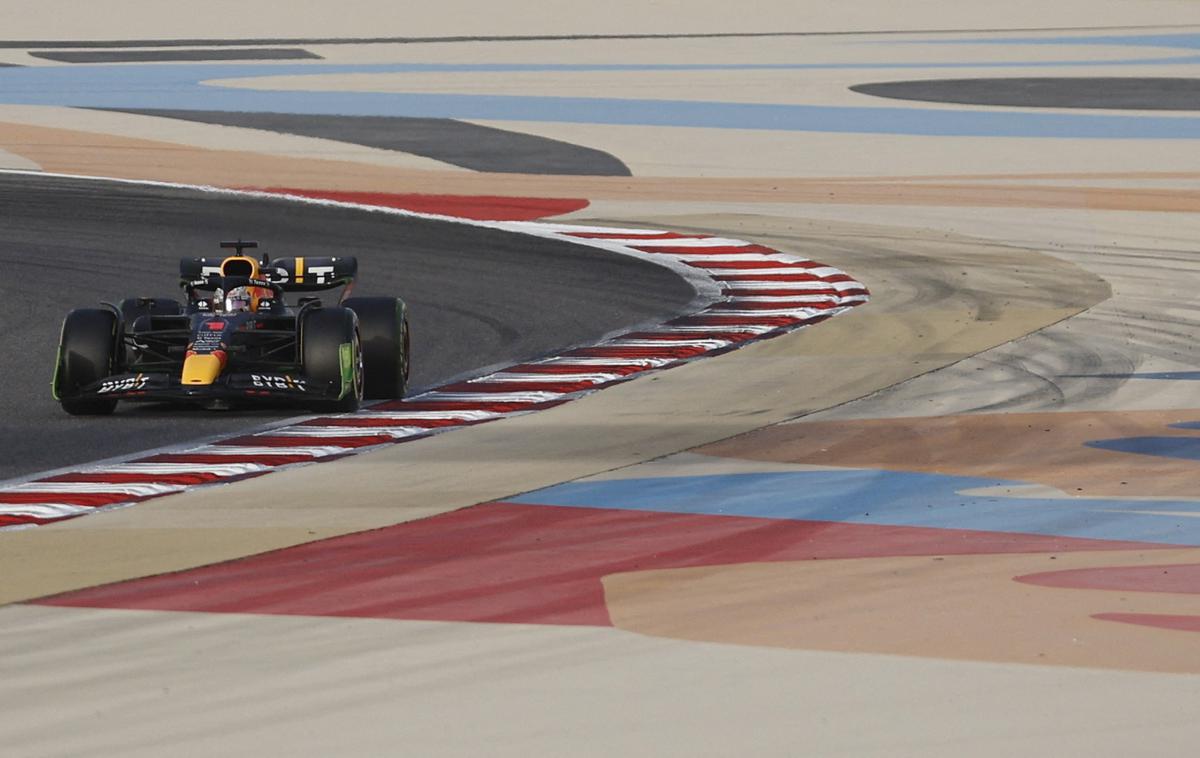 Bahrajn testiranja f1 Verstappen | Max Verstappen je odpeljal najhitrejši čas dneva in tudi tedna v Bahrajnu. | Foto Reuters