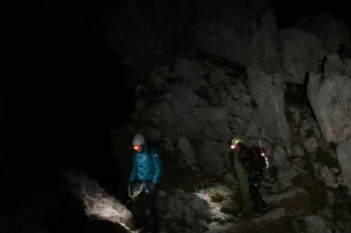 Nočno reševanje s Plemenic | Reševanje se je zaključilo ob 5. uri zjutraj. | Foto Facebook/Gorsko Reševalna Zveza Slovenije