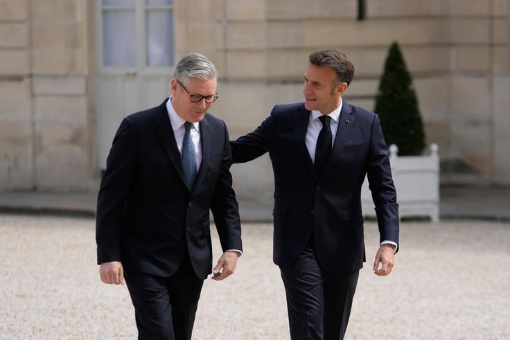 Emmanuel Macron in Keir Starmer | Foto: Guliverimage
