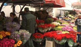 Kako so inšpektorji na ljubljanski tržnici nadzorovali cvetličarje in prodajalce sveč? (video)